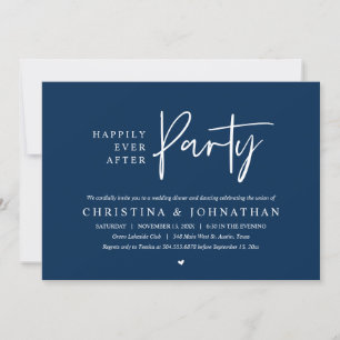 Happily Ever After Party Wedding Dinner Dancing Invitation