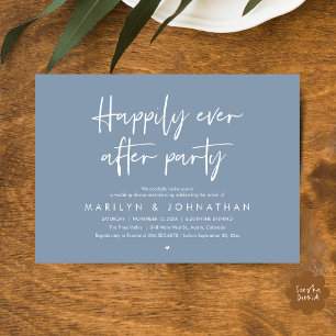 Happily Ever After Party, Wedding Dinner Dancing Invitation