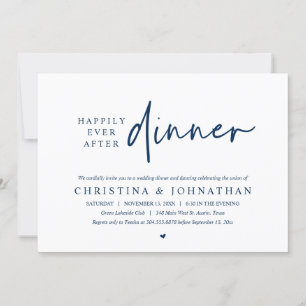 Happily Ever After Party Wedding Dinner Dancing Invitation