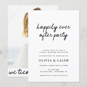 Happily Ever After Party Wedding invitation