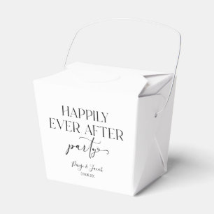 Happily Ever After Party Wedding Reception Favour Box