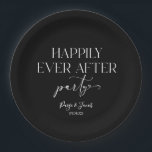 Happily Ever After Party Wedding Reception Paper Plate<br><div class="desc">This is a Happily Ever After Party Minimalist Casual Wedding Reception Paper Plates!</div>