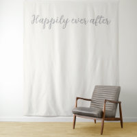 Happily Ever After Pearl White Silver Backdrop