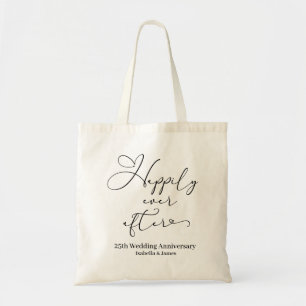 Happily Ever After Personalised 25h Anniversary  Tote Bag