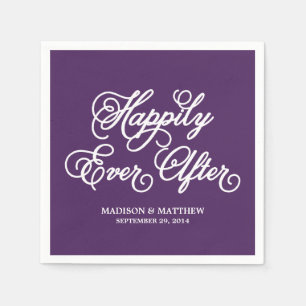 Happily Ever After   Personalised Paper Napkins
