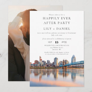 Happily Ever After Photo Cincinnati Wedding Invitation