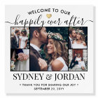Happily Ever After Photo Collage Wedding Welcome