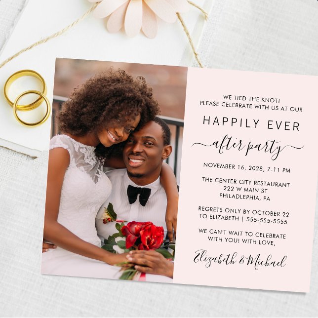 Happily Ever After Photo Pink Wedding Reception (Creator Uploaded)