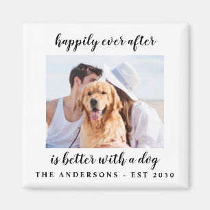 Happily Ever After Photo Wedding Magnet