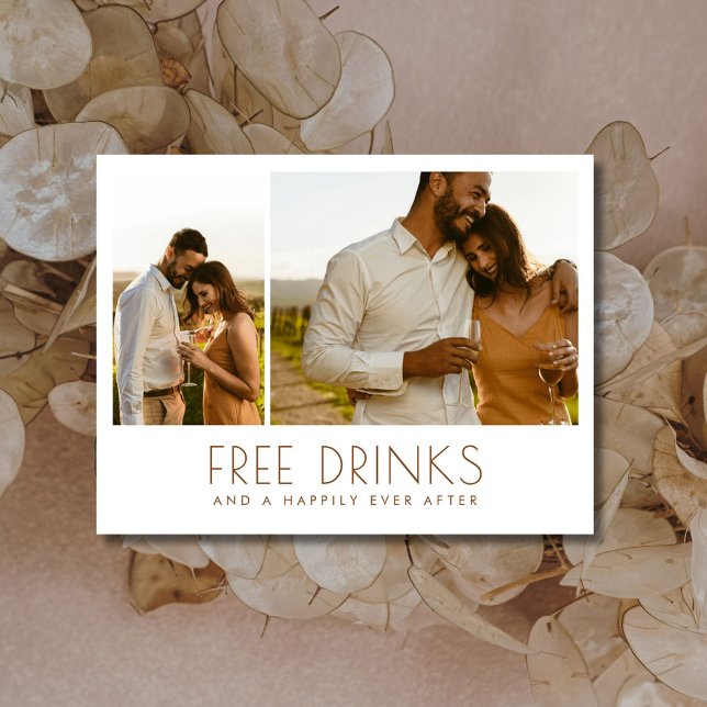 Happily Ever After Photo Wedding Save the Date Announcement Postcard (Happily Ever After Photo Wedding Save the Date)