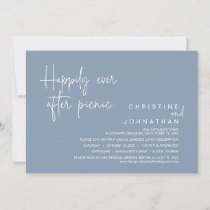 Happily Ever After Picnic, Wedding Elopement Invitation