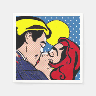 Happily Ever After Pop Art Paper Napkins