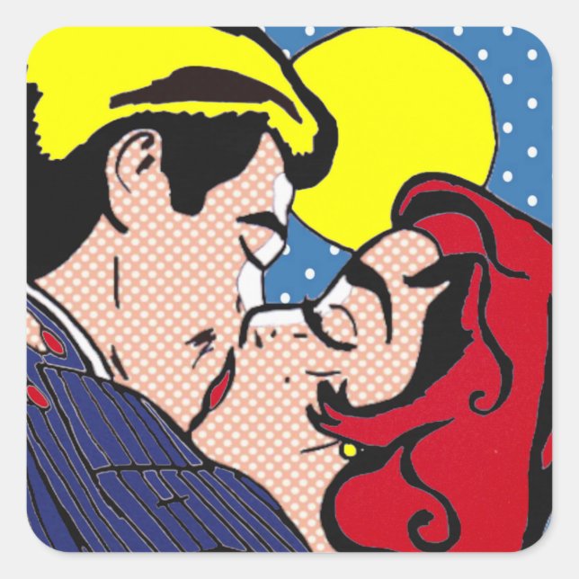 Happily Ever After Pop Art Stickers (Front)
