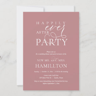 Happily Ever After Post Wedding Dinner and Party Invitation