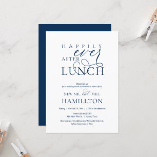 Happily Ever After Post wedding Lunch Celebration Invitation