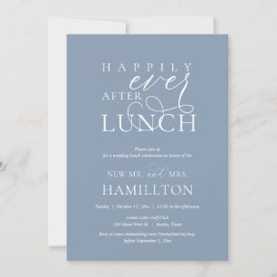 Happily Ever After Post wedding Lunch Celebration Invitation