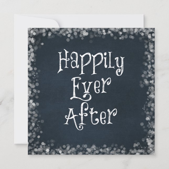 Happily Ever After Quote Invitation (Front)