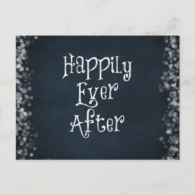 Happily Ever After Quote Postcard (Front)