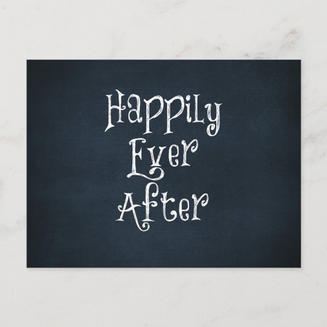 Happily Ever After Quote Postcard (Front)
