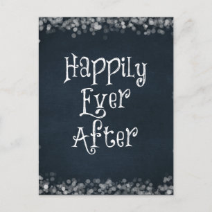 Happily Ever After Quote Postcard