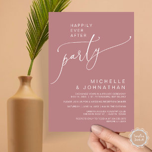 Happily Ever After Reception Dinner and Dancing Invitation