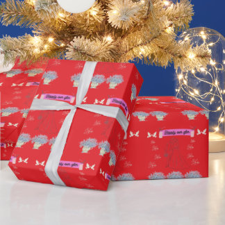 Happily ever after red wrapping paper