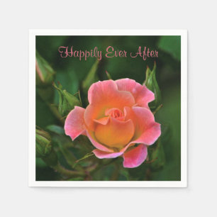 Happily Ever After Rose Napkin