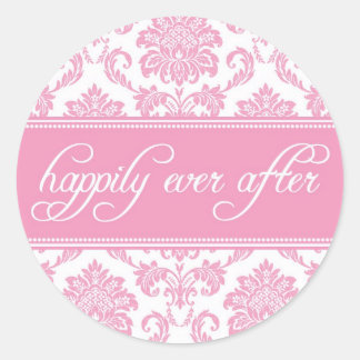 Happily Ever After Sticker in Pink
