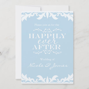 HAPPILY EVER AFTER Storybook Wedding Invitation