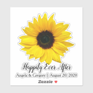 Happily Ever After Sunflower Wedding