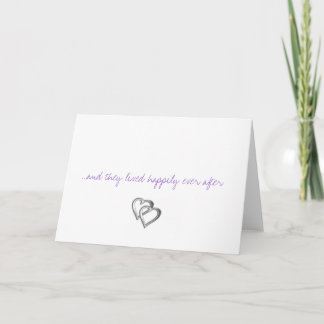 happily ever after thank you card