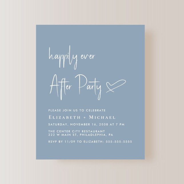 Happily Ever After Wedding After Party Invitation (Creator Uploaded)