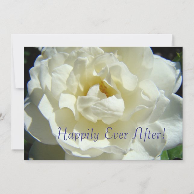Happily Ever After! Wedding Announcement Marriage (Front)