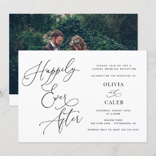 Happily Ever After Wedding Announcement/Reception Invitation