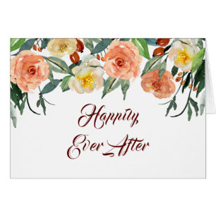 "Happily Ever After" Wedding Congratulations Card