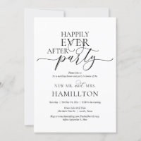 Happily Ever After Wedding Dinner and Party