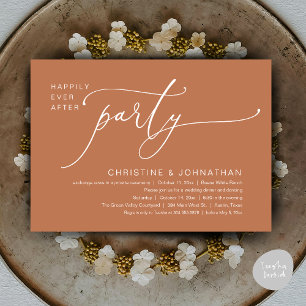 Happily Ever After Wedding Dinner Party Dancing Invitation
