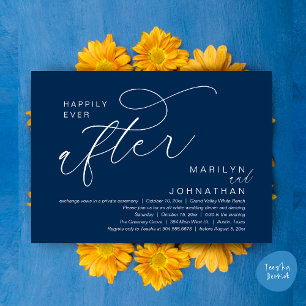 Happily Ever After Wedding Dinner Party Dancing Invitation