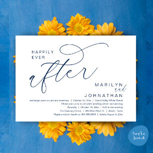 Happily Ever After Wedding Dinner Party Dancing Invitation