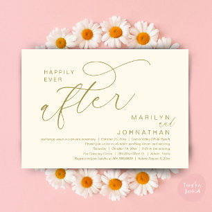 Happily Ever After Wedding Dinner Party Dancing Invitation