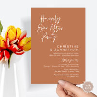 Happily Ever After, Wedding Elopement Dinner Party