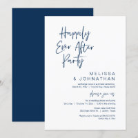 Happily Ever After, Wedding Elopement Party Invita