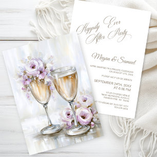 Happily Ever After Wedding Elopement Party Invitation