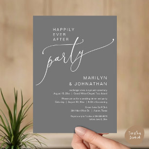 Happily Ever After Wedding Elopement Party Invitation