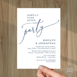 Happily Ever After Wedding Elopement Party Invitation