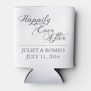 Happily Ever After Wedding Engagement Favour Can Cooler