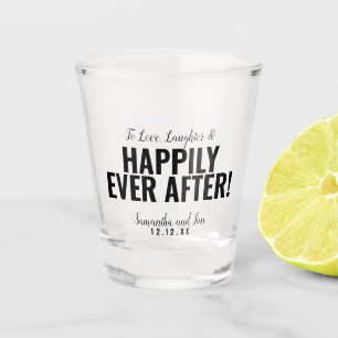 Happily Ever After Wedding FAVOR, Bomboniere  Shot Glass