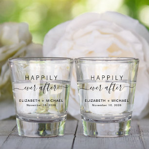 Happily Ever After Wedding Favour Shot Glass