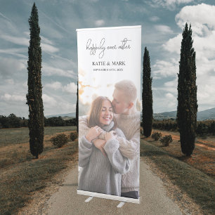 Happily Ever After Wedding Full Photo Sign