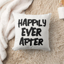 HAPPILY EVER AFTER WEDDING GIFT PILLOW
